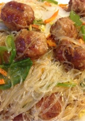美味しいーヘルシー♡麻婆春雨肉団子入り♡-レシピのメイン写真