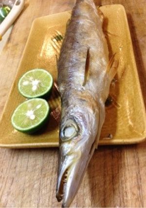 築地 秋 その1富津のカマス塩焼き-レシピのメイン写真