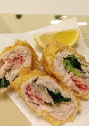 鶏ささみ巻き天ぷら〜レモン醤油で〜-レシピのメイン写真