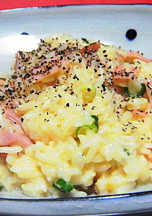 味噌がミソ！簡単チーズリゾットもどき-レシピのメイン写真