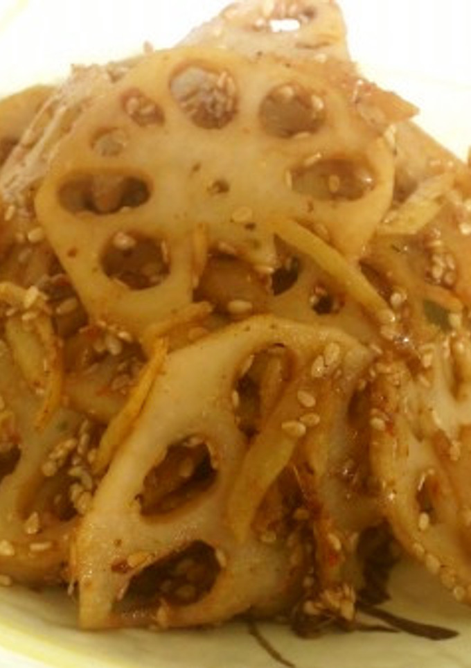 蓮根と生姜の七味炒め-レシピのメイン写真