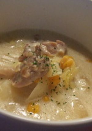 白菜と鶏肉のミルクスープ-レシピのメイン写真