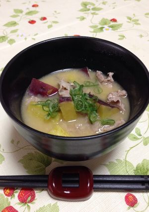 さつま芋のほっこり♡お味噌汁-レシピのメイン写真