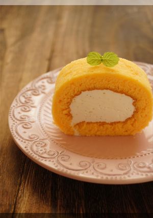 * チーズクリームのロールケーキ♪-レシピのメイン写真