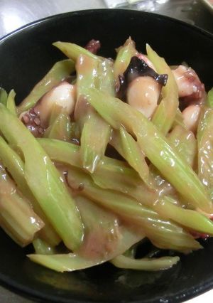タコとセロリの炒め物-レシピのメイン写真