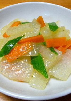 冬瓜と人参の炒め物-レシピのメイン写真