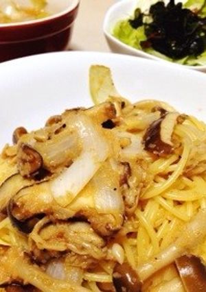 明太子ときのこのスパゲティ-レシピのメイン写真