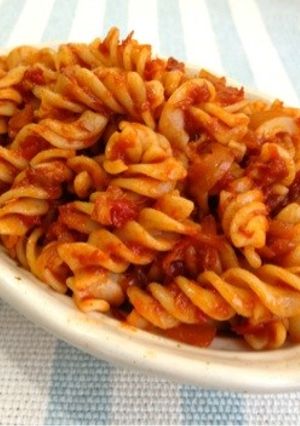 ツナトマトソースのショートパスタ-レシピのメイン写真