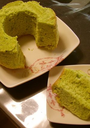 小松菜のシフォンケーキ-レシピのメイン写真