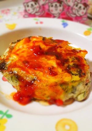 もっちり♥一口サイズオクラのお好み焼き-レシピのメイン写真