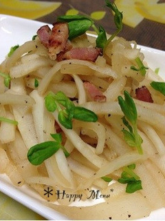 +プラス一品*大根ベーコン炒め♪-レシピのメイン写真