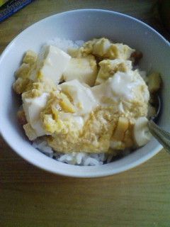ちくわと豆腐の卵とじ丼-レシピのメイン写真