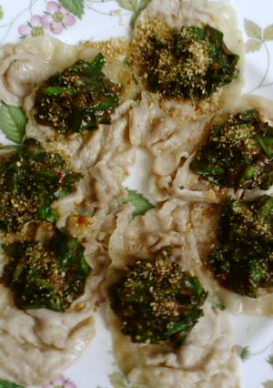 にら味噌を使って　豚肉を焼いてのっけ盛り-レシピのメイン写真