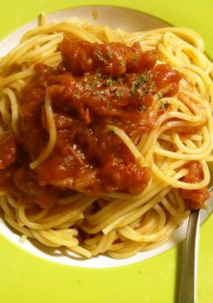 トマトソーススパゲッティ-レシピのメイン写真