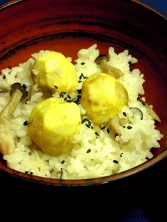 栗としめじの炊き込みご飯-レシピのメイン写真