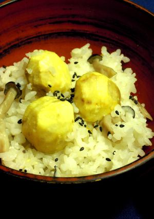 栗としめじの炊き込みご飯-レシピのメイン写真
