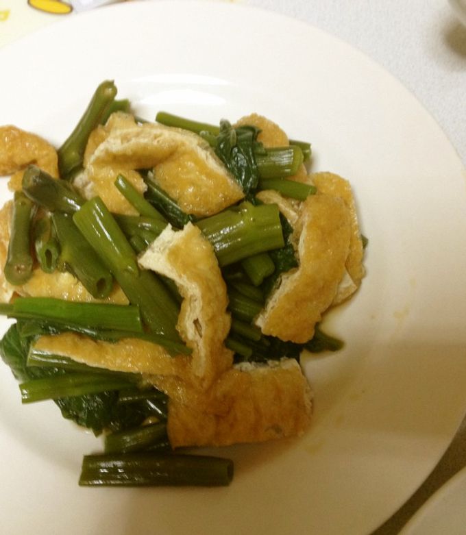 空芯菜と油揚げのおひたし-レシピのメイン写真