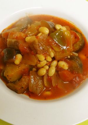 いつもの常備菜 大豆の野菜のトマト煮-レシピのメイン写真