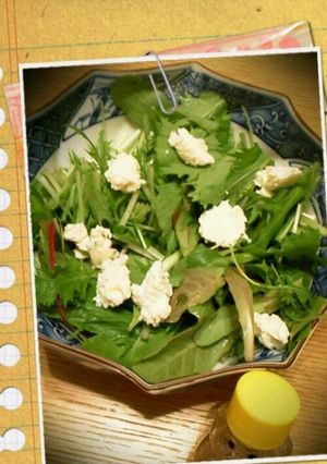 水菜とチーズの簡単サラダ　キャベツでも♪-レシピのメイン写真