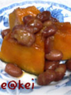 カボチャと金時豆の煮物-レシピのメイン写真