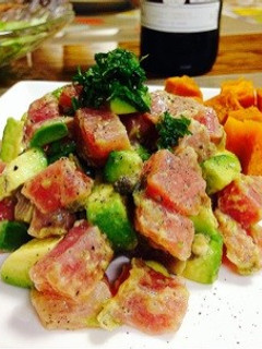 *マグロとアボカドのケッパーソース*-レシピのメイン写真