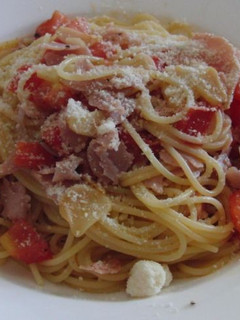 トマトと生ハムのパスタ-レシピのメイン写真