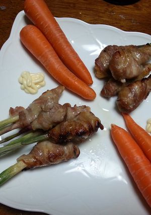 巻くだけ簡単♪谷中しょうがのワイルド焼き-レシピのメイン写真