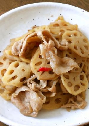 れんこんと豚肉のきんぴら♪主菜にも♪-レシピのメイン写真