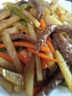 牛肉とじゃがいも炒め-レシピのメイン写真