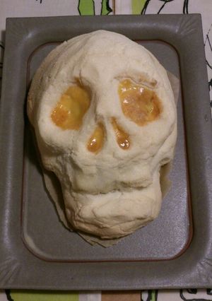 ハロウィンに♪スカル塩釜焼き!!-レシピのメイン写真