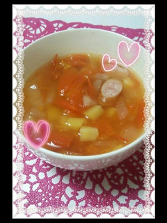 ぽかぽか♡簡単トマトスープ♡-レシピのメイン写真