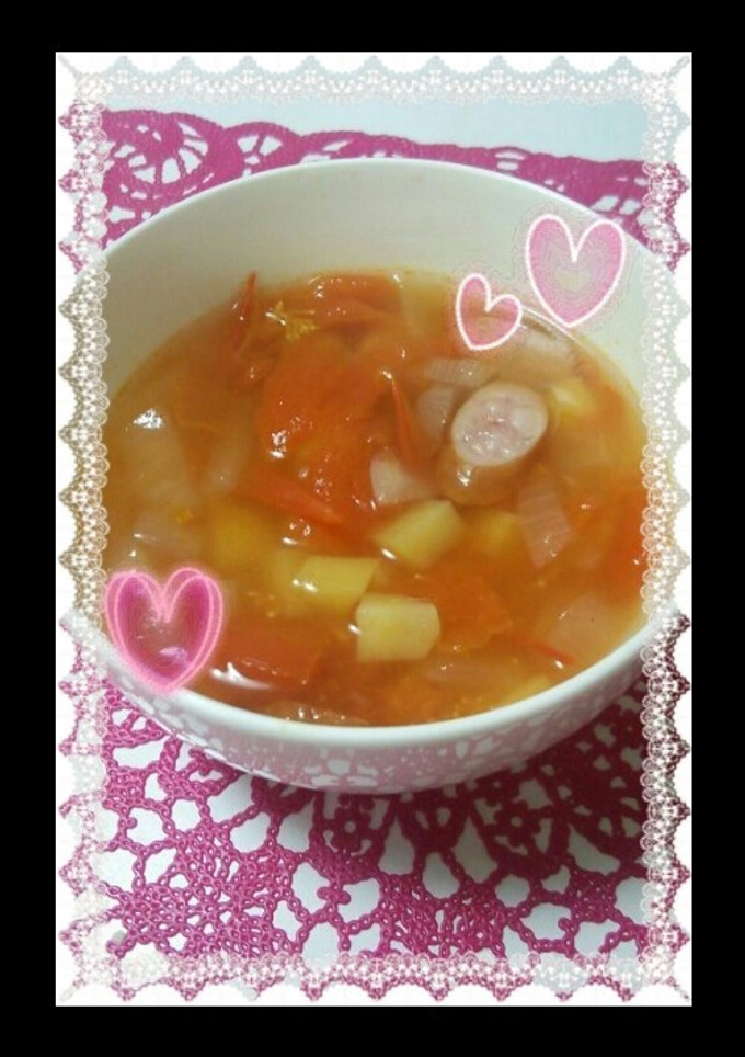 ぽかぽか♡簡単トマトスープ♡-レシピのメイン写真