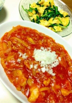 簡単！玉ねぎで鶏チリ♡-レシピのメイン写真
