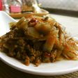 秋の収穫!ゴボウのキンピラそぼろ炒め煮♬