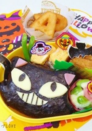 キャラ弁☆ハロウィン黒猫-レシピのメイン写真