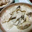 鶏肉ときのこのクリームチーズソース