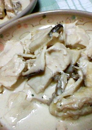 鶏肉ときのこのクリームチーズソース-レシピのメイン写真
