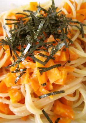 明太子ニンジンパスタ-レシピのメイン写真