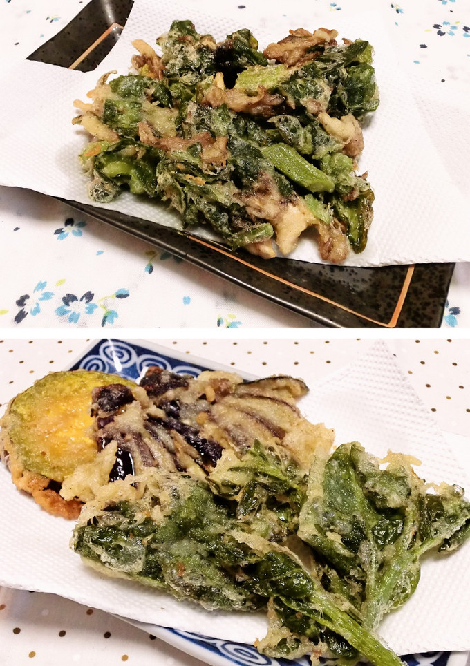 つるむらさきのかき揚げ♪-レシピのメイン写真