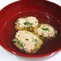 รูปของ 鶏肉のつくね汁