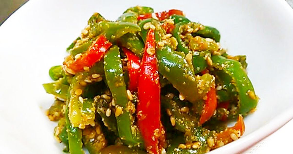 自家製胡麻和えの素で～ピーマンのごま和え by ハートフルキッチン麗