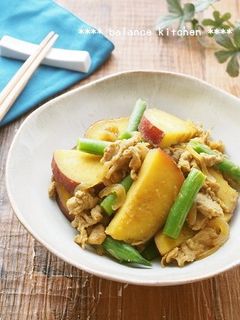 さつまいもと豚肉の和風カレー煮-レシピのメイン写真