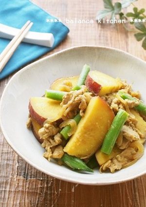 さつまいもと豚肉の和風カレー煮-レシピのメイン写真