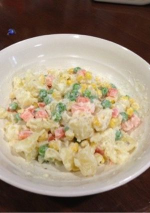 ミックスベジタブルとポテトのサラダ-レシピのメイン写真