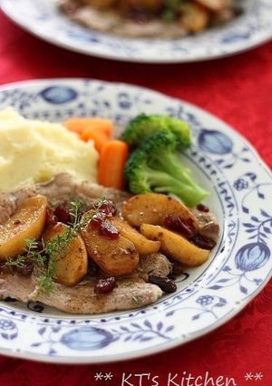 ハーブ&スパイス林檎のポークチョップ-レシピのメイン写真