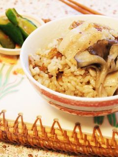 舞茸と豚バラの炊き込みご飯-レシピのメイン写真