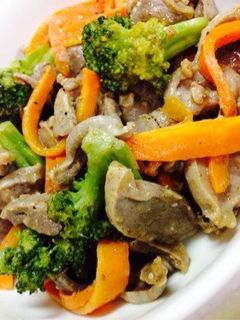 砂肝の梅マヨ炒めヽ(*^ω^*)ノ-レシピのメイン写真
