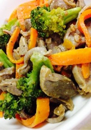 砂肝の梅マヨ炒めヽ(*＾ω＾*)ﾉ-レシピのメイン写真