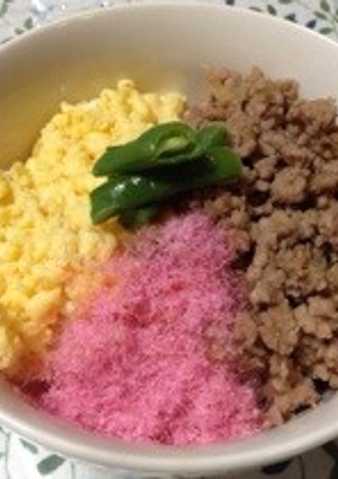 3色そぼろ丼♪-レシピのメイン写真