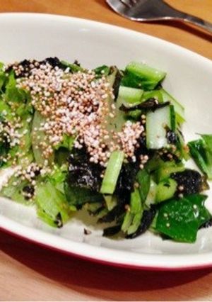 アマランサスと韓国海苔の小松菜サラダ-レシピのメイン写真